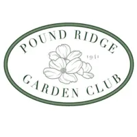 Pound Ridge Garden Club logo - flowers in the center of a green oval