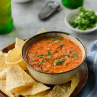 roasted tomato salsa.