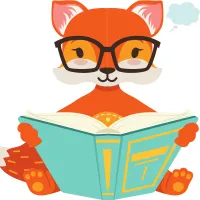 fox reading a book