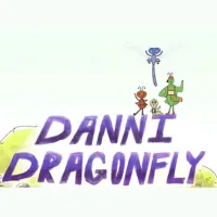graphic of Danni Dragonfly and his insect friends with Danni's name in purple text