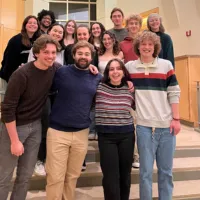 Students in the group standing