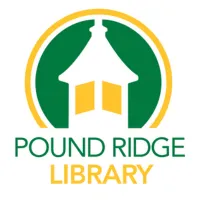 Pound Ridge Library logo of the building's cupola in green and yellow