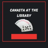 Canasta cards against a black background.