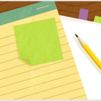 Pad & pencil.