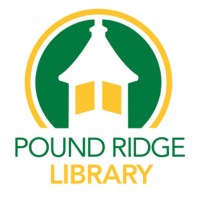 Pound Ridge Library logo of the building's cupola in green and yellow