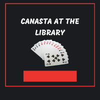 Canasta cards against a black background.