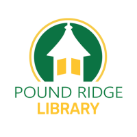 Pound Ridge Library logo of the building's cupola in green and yellow
